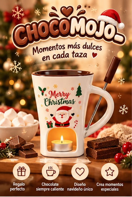 CHOCOMOJO: momentos más dulces en cada taza. Regalo perfecto, chocolate siempre caliente y diseño navideño